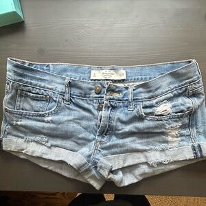 Abercrombie and Fitch Jean distressed short